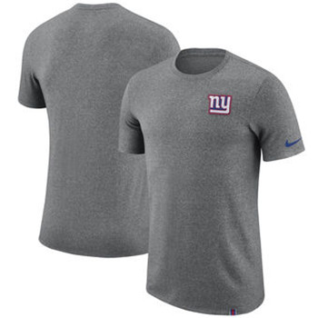 New York Giants Nike Marled Patch T-Shirt - Heathered Gray New York Giants Nike Marled Patch T-Shirt - Heathered Gray