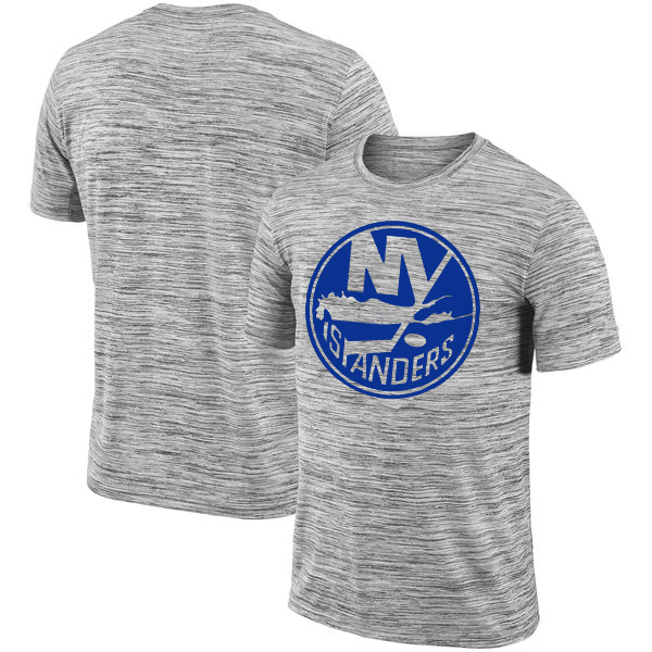 New York Islanders 2018 Heathered Black Sideline Legend Velocity Travel Performance T-Shirt