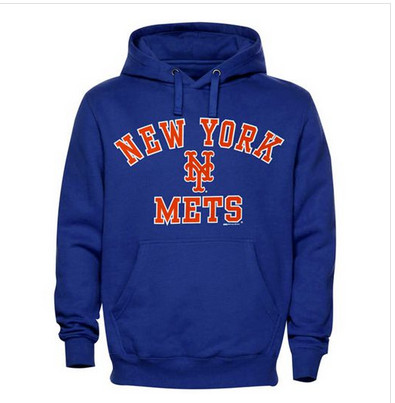 New York Mets Fastball Fleece Pullover Royal Blue MLB Hoodie