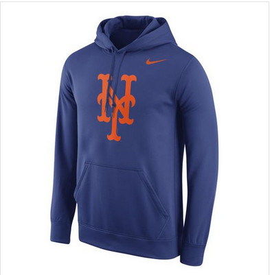 New York Mets Nike Logo Performance Pullover Royal MLB Hoodie