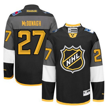 New York Rangers #27 Ryan McDonagh Black 2016 All Star Stitched NHL Jersey
