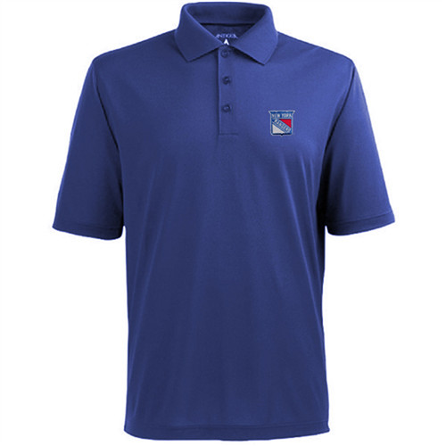 New York Rangers Antigua Pique Xtra-Lite Polo - Royal