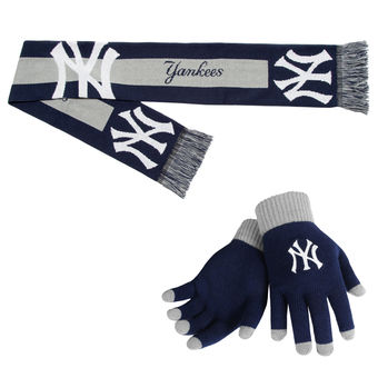 New York Yankees Gloves & Scarf Set