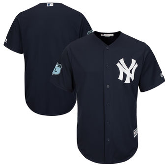 New York Yankees Majestic 2017 Spring Training Cool Base Team Jersey - Navy