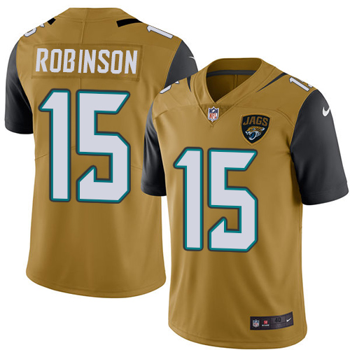 Nike #15 Allen Robinson Elite Gold Rush Men's Jacksonville Jaguars