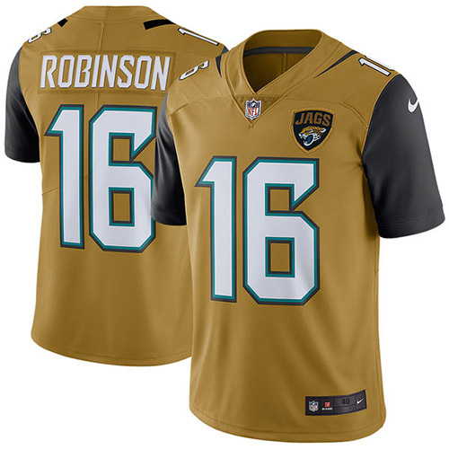 Nike #16 Denard Robinson Elite Gold Rush Men's Jacksonville Jagua
