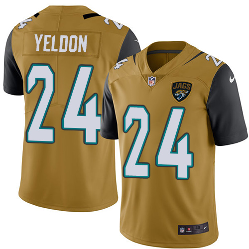Nike #24 T.J. Yeldon Elite Gold Rush Men's Jacksonville Jaguars Nike #24 T.J. Yeldon Elite Gold Rush Men's Jacksonville Jaguars