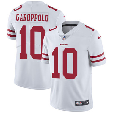 Nike 49ers #10 Jimmy Garoppolo White Youth Stitched NFL Vapor Untouchable Limited Jersey