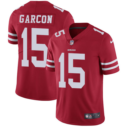Nike 49ers #15 Pierre Garcon Red Team Color Men's Stitched NFL Vapor Untouchable Limited Jersey Nike 49ers #15 Pierre Garcon Red Team Color Men's Stitched NFL Vapor Untouchable Limited Jersey