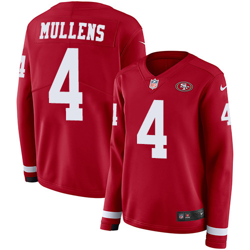 Nike 49ers #4 Nick Mullens Red Team Color Women's Stitched NFL