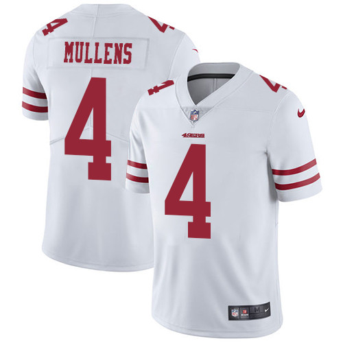 Nike 49ers #4 Nick Mullens White Youth Stitched NFL Vapor Untouchable Limited Jersey Nike 49ers #4 Nick Mullens White Youth Stitched NFL Vapor Untouchable Limited Jersey