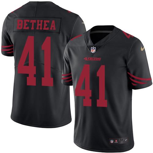 Nike 49ers #41 Antoine Bethea Black Youth Stitched NFL Limited Rush Jersey Nike 49ers #41 Antoine Bethea Black Youth Stitched NFL Limited Rush Jersey