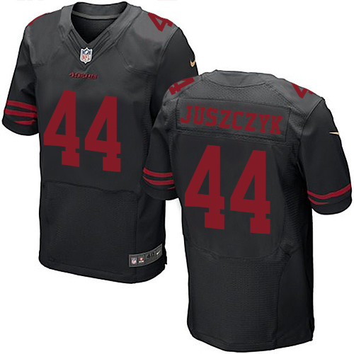 Nike 49ers #44 Kyle Juszczyk Black Alternate Men's Stitched NFL Elite Jersey