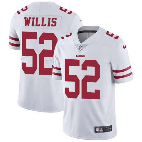 Nike 49ers #52 Patrick Willis White Men's Stitched NFL Vapor Untouchable Limited Jersey Nike 49ers #52 Patrick Willis White Men's Stitched NFL Vapor Untouchable Limited Jersey