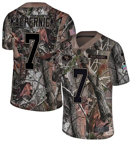 Nike 49ers #7 Colin Kaepernick Camo Men's Stitched NFL Limited Rush Realtree Jersey Nike 49ers #7 Colin Kaepernick Camo Men's Stitched NFL Limited Rush Realtree Jersey