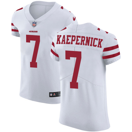 Nike 49ers #7 Colin Kaepernick White Men's Stitched NFL Vapor Untouchable Elite Jersey Nike 49ers #7 Colin Kaepernick White Men's Stitched NFL Vapor Untouchable Elite Jersey