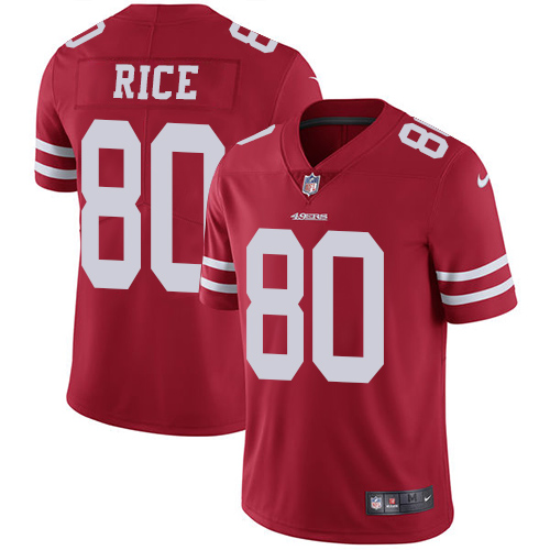 Nike 49ers #80 Jerry Rice Red Team Color Youth Stitched NFL Vapor Untouchable Limited Jersey Nike 49ers #80 Jerry Rice Red Team Color Youth Stitched NFL Vapor Untouchable Limited Jersey