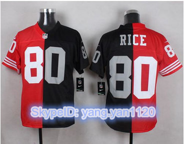 Nike 49ers #80 Jerry Rice RedBlack Two Tone Oakland Raiders Men's Stitched NFL Jersey Nike 49ers #80 Jerry Rice RedBlack Two Tone Oakland Raiders Men's Stitched NFL Jersey