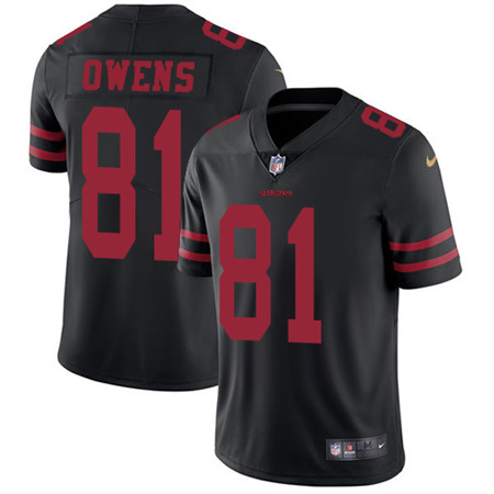 Nike 49ers #81 Terrell Owens Black Alternate Youth Stitched NFL Vapor Untouchable Limited Jersey Nike 49ers #81 Terrell Owens Black Alternate Youth Stitched NFL Vapor Untouchable Limited Jersey