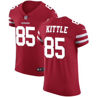 Nike 49ers #85 George Kittle Red Team Color Men's Stitched NFL Vapor Untouchable Elite Jersey Nike 49ers #85 George Kittle Red Team Color Men's Stitched NFL Vapor Untouchable Elite Jersey