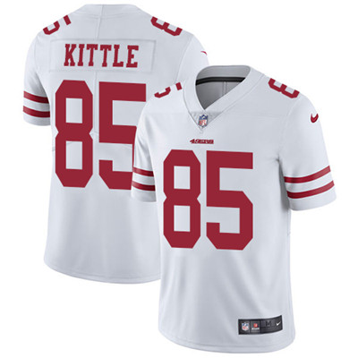 Nike 49ers #85 George Kittle White Youth Stitched NFL Vapor Untouchable Limited Jersey