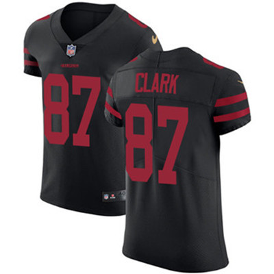 Nike 49ers #87 Dwight Clark Black Alternate Men's Stitched NFL Vapor Untouchable Elite Jersey Nike 49ers #87 Dwight Clark Black Alternate Men's Stitched NFL Vapor Untouchable Elite Jersey