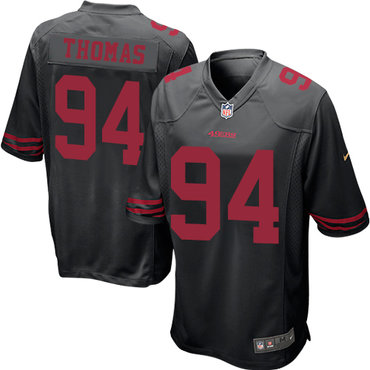 Nike 49ers #94 Solomon Thomas Black Alternate Youth Stitched NFL Elite Jersey Nike 49ers #94 Solomon Thomas Black Alternate Youth Stitched NFL Elite Jersey