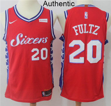 Nike 76ers #20 Markelle Fultz Red NBA Authentic Jersey Nike 76ers #20 Markelle Fultz Red NBA Authentic Jersey