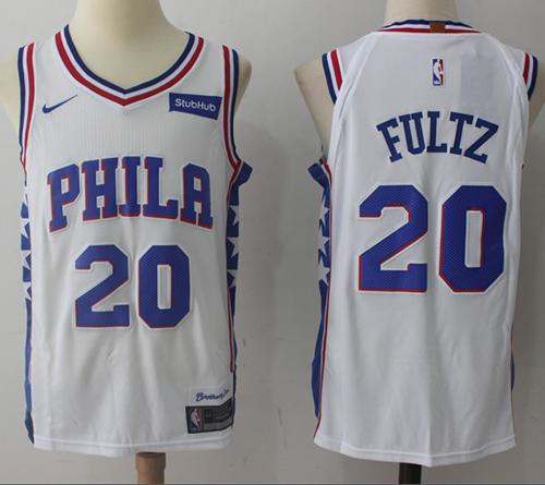 Nike 76ers #20 Markelle Fultz White Stitched NBA Jersey Nike 76ers #20 Markelle Fultz White Stitched NBA Jersey