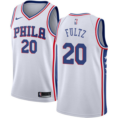 Nike 76ers #20 Markelle Fultz White Youth NBA Swingman Association Edition Jersey