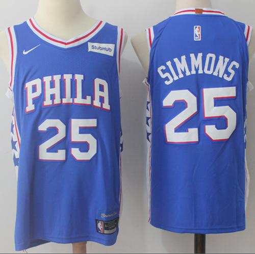 Nike 76ers #25 Ben Simmons Blue Stitched NBA Jersey Nike 76ers #25 Ben Simmons Blue Stitched NBA Jersey