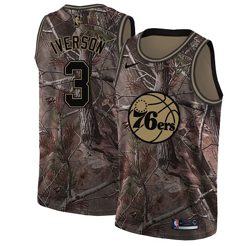 Nike 76ers #3 Allen Iverson Camo NBA Swingman Realtree Collection Jersey Nike 76ers #3 Allen Iverson Camo NBA Swingman Realtree Collection Jersey
