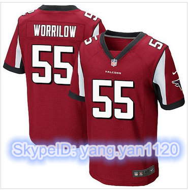 Nike Atlanta Falcons #55 Paul Worrilow Red Team Color Men's Stitched NFL Elite Jersey