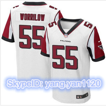 Nike Atlanta Falcons #55 Paul Worrilow White Men's Stitched NFL Elite Jersey Nike Atlanta Falcons #55 Paul Worrilow White Men's Stitched NFL Elite Jersey