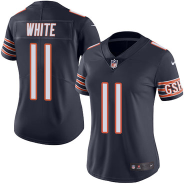 Nike Bears #11 Kevin White Navy Blue Women's Stitched NFL Limited Rush Jersey Nike Bears #11 Kevin White Navy Blue Women's Stitched NFL Limited Rush Jersey