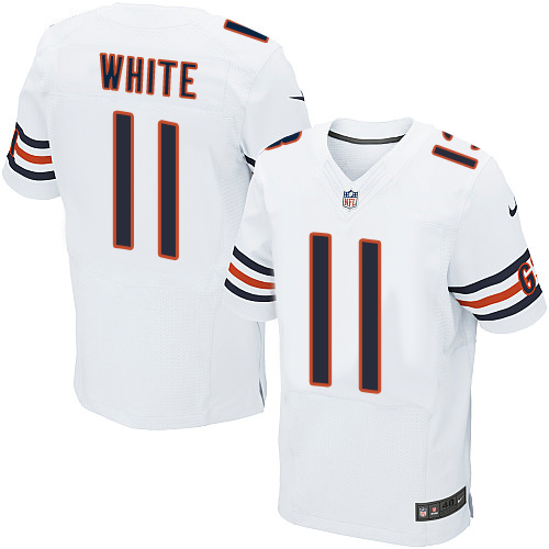 Nike Bears #11 Kevin White White Men's Stitched NFL Elite Jersey Nike Bears #11 Kevin White White Men's Stitched NFL Elite Jersey