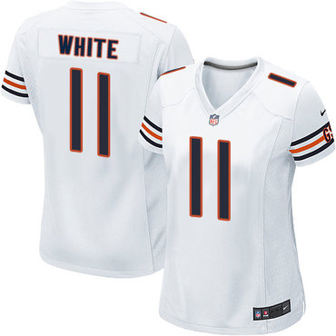 Nike Bears #11 Kevin White White Women's Stitched NFL Elite Jersey Nike Bears #11 Kevin White White Women's Stitched NFL Elite Jersey