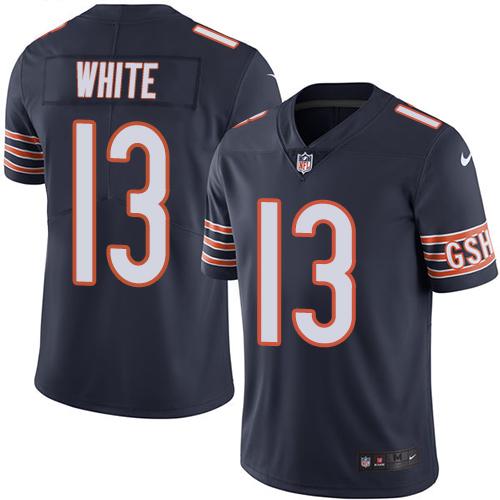 Nike Bears #13 Kevin White Navy Blue Men's Stitched NFL Limited Rush Jersey Nike Bears #13 Kevin White Navy Blue Men's Stitched NFL Limited Rush Jersey