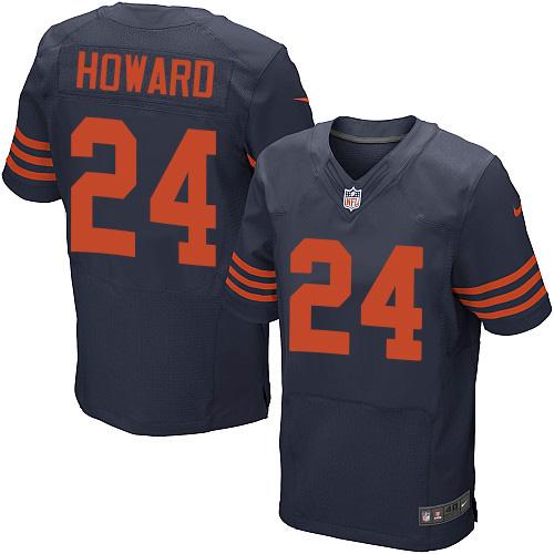 Nike Bears #24 Jordan Howard Navy Blue Men's Stitched NFL 1940s Throwback Elite Jersey Nike Bears #24 Jordan Howard Navy Blue Men's Stitched NFL 1940s Throwback Elite Jersey