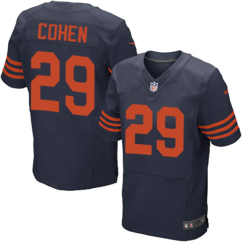 Nike Bears #29 Tarik Cohen Navy Blue Alternate Men's Stitched NFL Elite Jersey Nike Bears #29 Tarik Cohen Navy Blue Alternate Men's Stitched NFL Elite Jersey