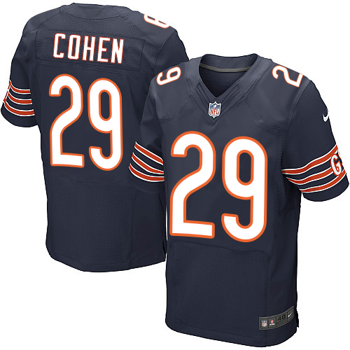 Nike Bears #29 Tarik Cohen Navy Blue Team Color Men's Stitched NFL Elite Jersey Nike Bears #29 Tarik Cohen Navy Blue Team Color Men's Stitched NFL Elite Jersey