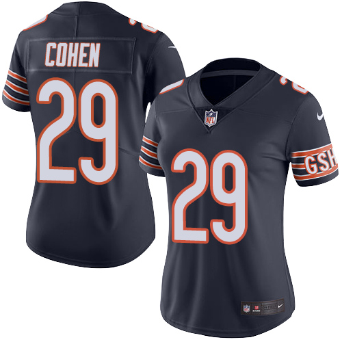 Nike Bears #29 Tarik Cohen Navy Blue Team Color Women's Stitched NFL Vapor Untouchable Limited Jersey Nike Bears #29 Tarik Cohen Navy Blue Team Color Women's Stitched NFL Vapor Untouchable Limited Jersey
