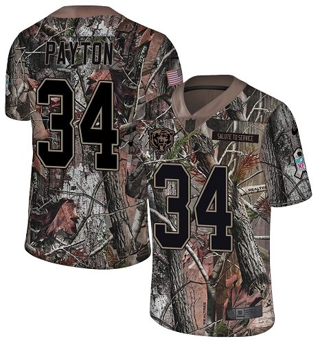Nike Bears #34 Walter Payton Camo Youth Stitched NFL Limited Rush Realtree Jersey Nike Bears #34 Walter Payton Camo Youth Stitched NFL Limited Rush Realtree Jersey