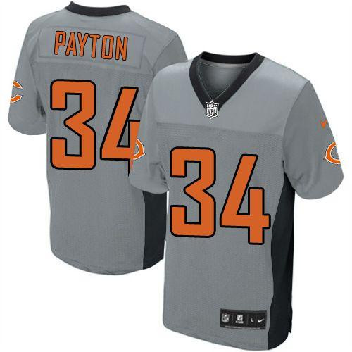 Nike Bears #34 Walter Payton Grey Shadow Youth Stitched NFL Elite Jersey Nike Bears #34 Walter Payton Grey Shadow Youth Stitched NFL Elite Jersey