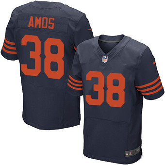 Nike Bears #38 Adrian Amos Navy Blue Alternate Men's Stitched NFL Elite Jersey