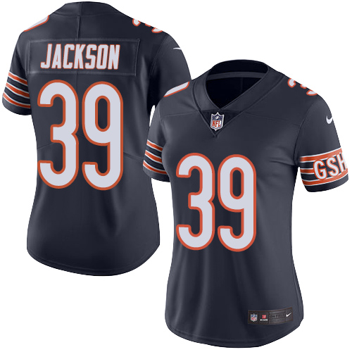 Nike Bears #39 Eddie Jackson Navy Blue Team Color Women's Stitched NFL Vapor Untouchable Limited Jersey Nike Bears #39 Eddie Jackson Navy Blue Team Color Women's Stitched NFL Vapor Untouchable Limited Jersey