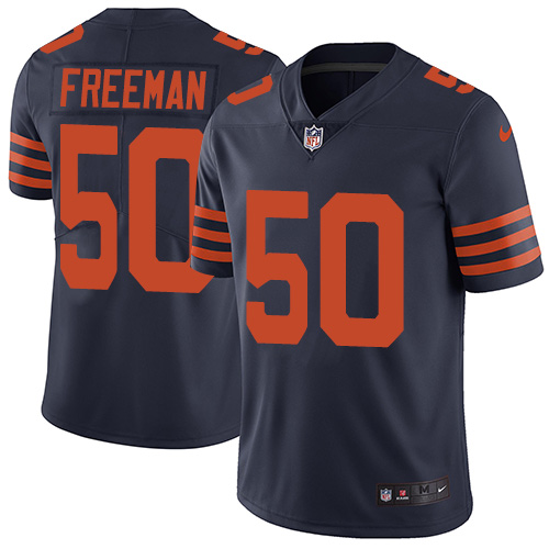 Nike Bears #50 Jerrell Freeman Navy Blue Alternate Men's Stitched NFL Vapor Untouchable Limited Jersey Nike Bears #50 Jerrell Freeman Navy Blue Alternate Men's Stitched NFL Vapor Untouchable Limited Jersey