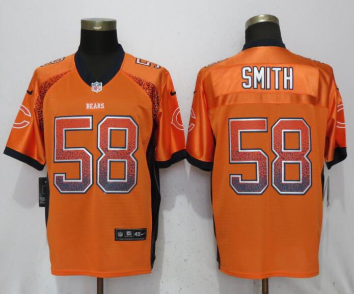 Nike Bears #58 Roquan Smith Orange Drift Fashion Elite Jersey Nike Bears #58 Roquan Smith Orange Drift Fashion Elite Jersey