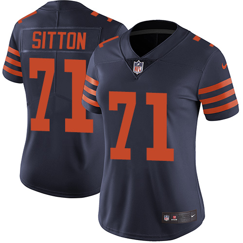 Nike Bears #71 Josh Sitton Navy Blue Alternate Women's Stitched NFL Vapor Untouchable Limited Jersey Nike Bears #71 Josh Sitton Navy Blue Alternate Women's Stitched NFL Vapor Untouchable Limited Jersey
