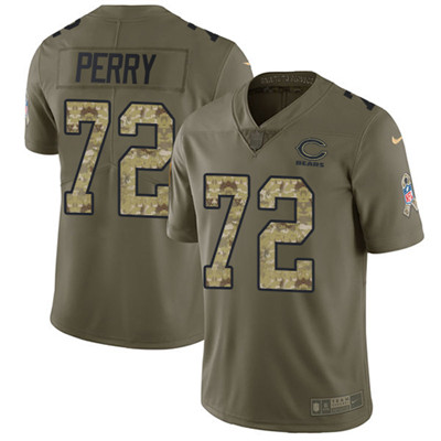 Nike Bears #72 William Perry Olive Camo Men's Stitched NFL Limited 2017 Salute To Service Jersey Nike Bears #72 William Perry Olive Camo Men's Stitched NFL Limited 2017 Salute To Service Jersey
